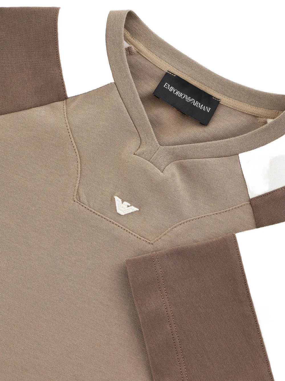 Emporio Armani Kids cotton t-shirt Bruin