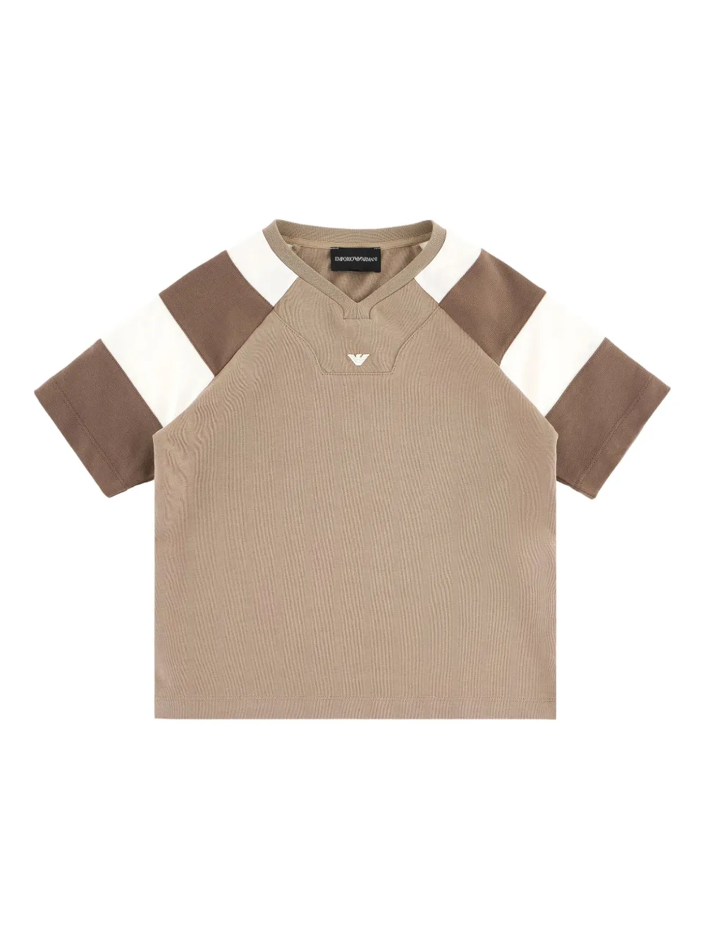 Emporio Ar i Kids cotton t-shirt Bruin