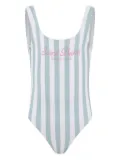 MC2 Saint Barth Kids striped swimsuit - Green