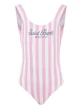 MC2 Saint Barth Kids striped swimsuit - Pink