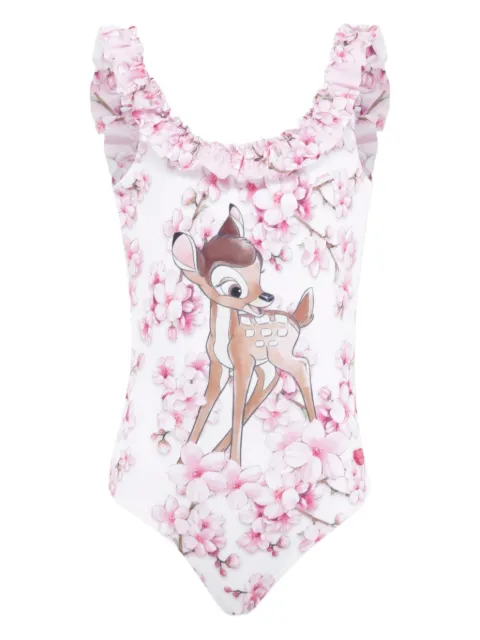 Monnalisa traje de baño con estampado Bambi