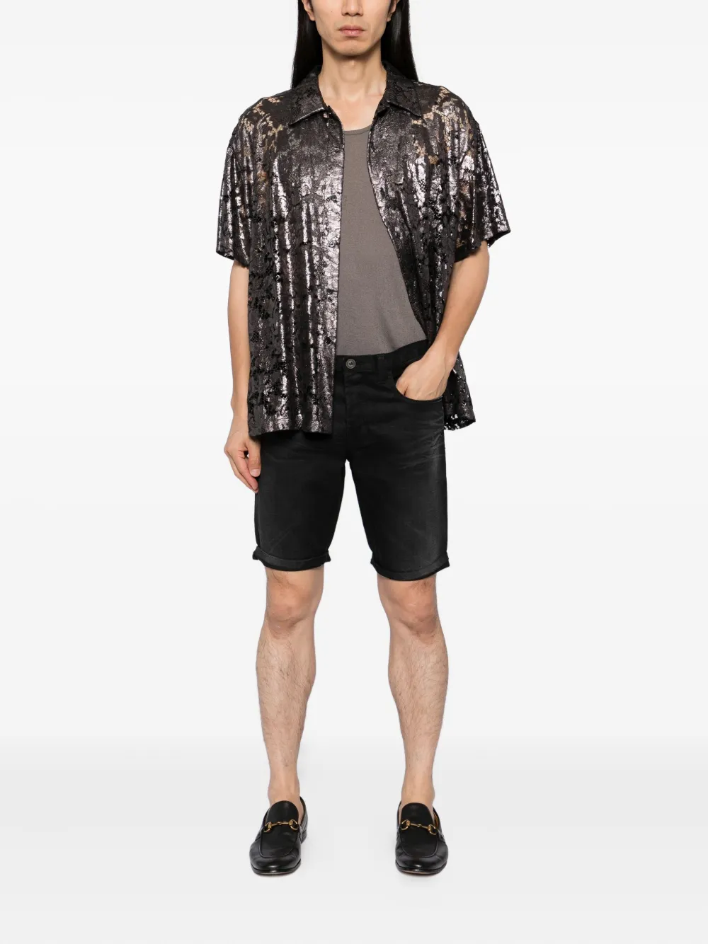 Gucci Denim shorts Zwart