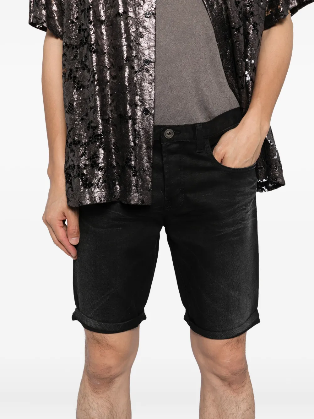 Gucci Denim shorts Zwart