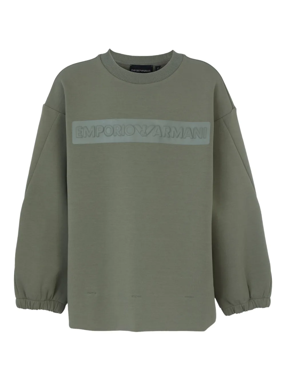 Emporio Ar i Kids Sweater met logoprint Groen