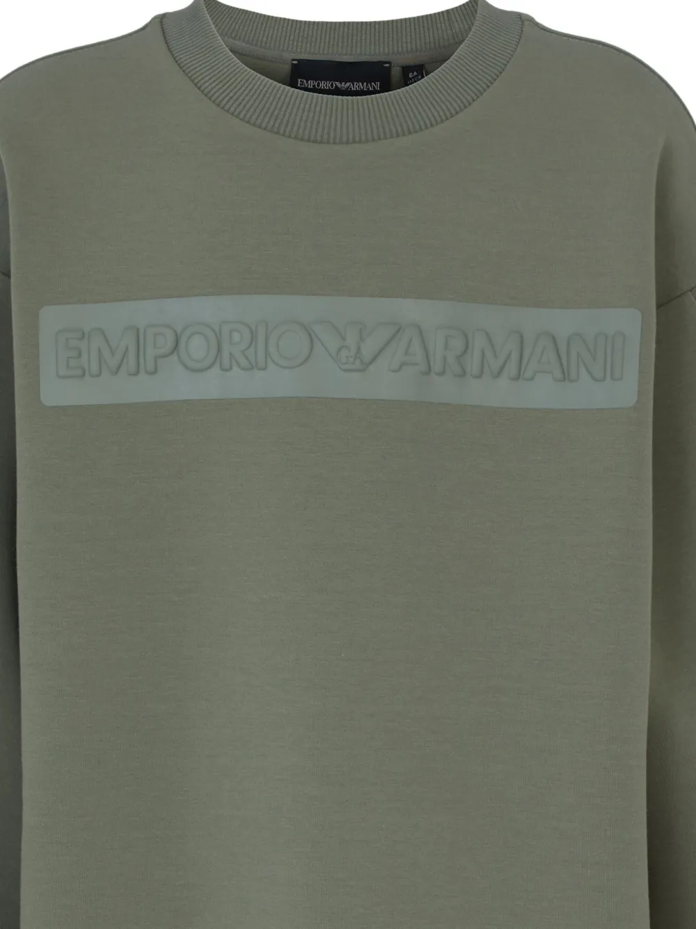 Emporio Armani Kids Sweater met logoprint Groen