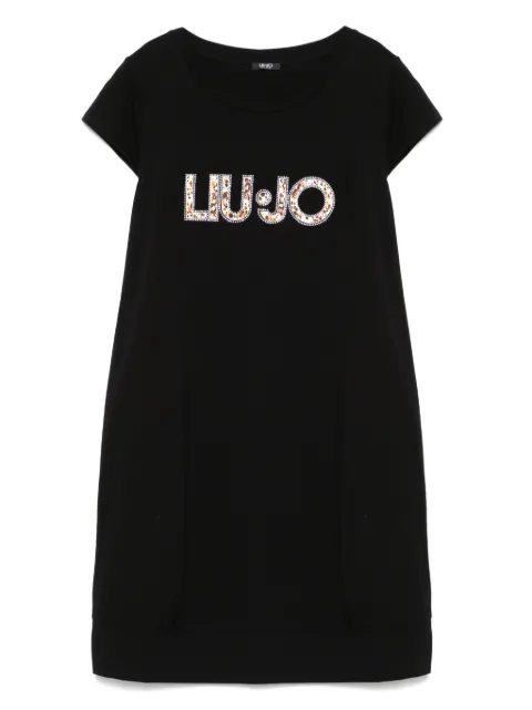 LIU JO vestido corto con detalles del logo