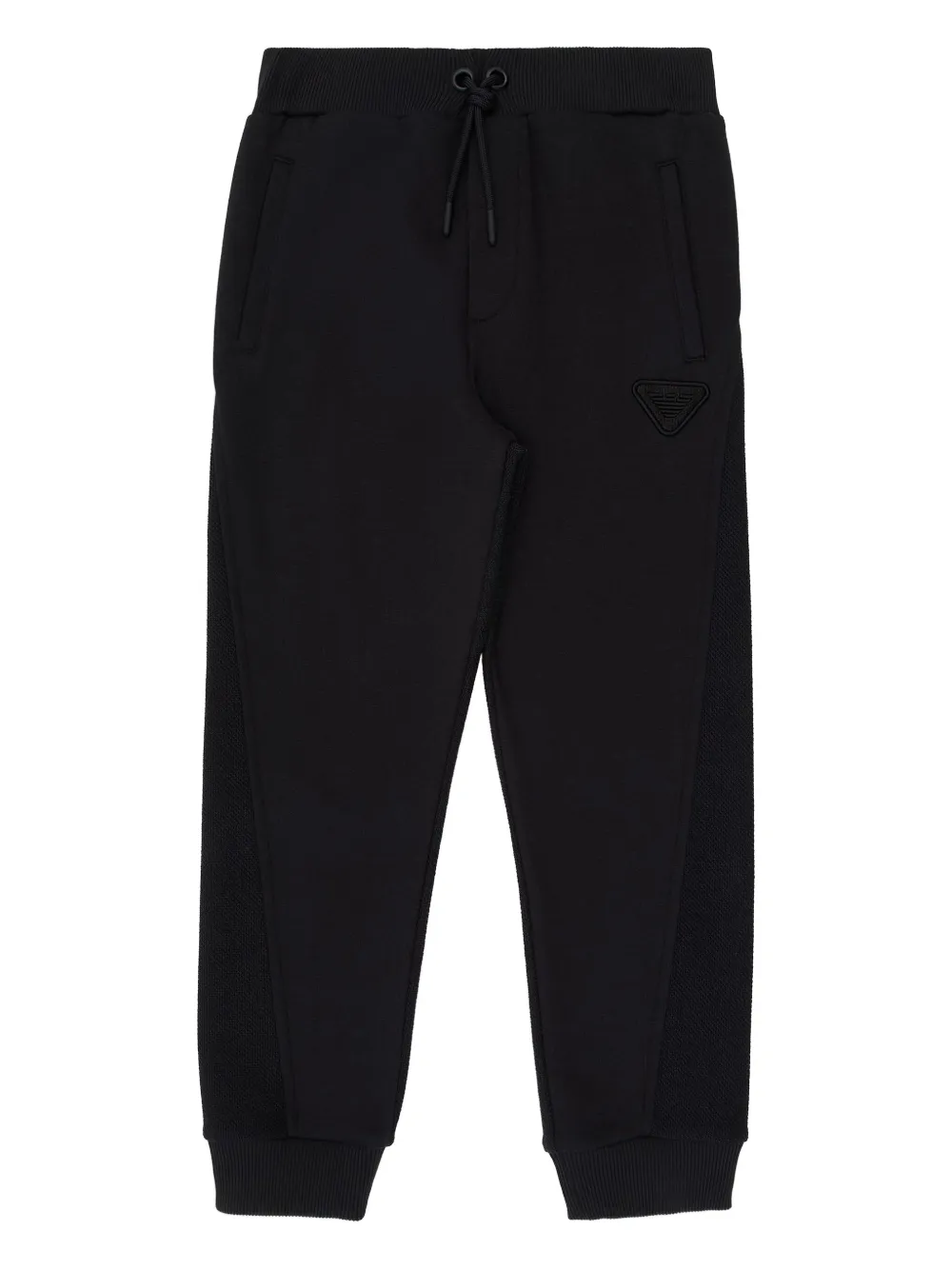 Emporio Ar i Kids Trainingsbroek met logo-applicatie Blauw