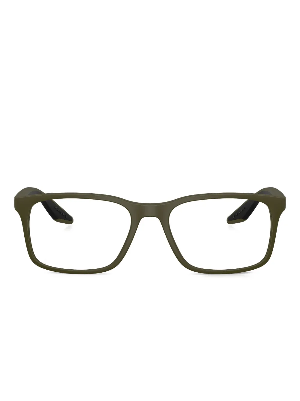 Prada Linea Rossa rectangle-frame glasses | verde | Image 1