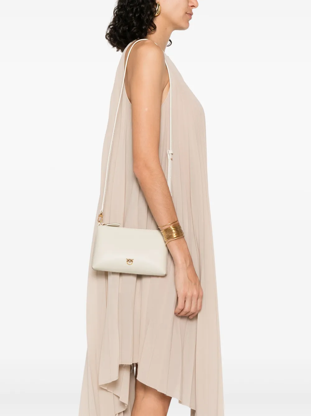 PINKO Horizontal kleine clutch Wit