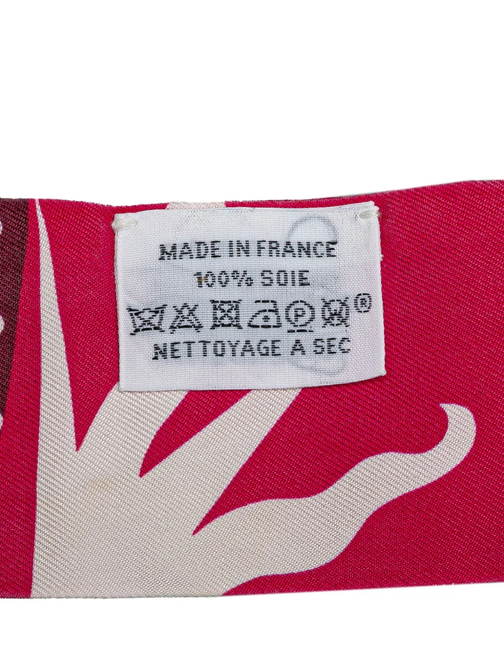 Pre-owned Hermes 20th Century Astrologie A Pois Silk Twilly Scarf Scarves In Red