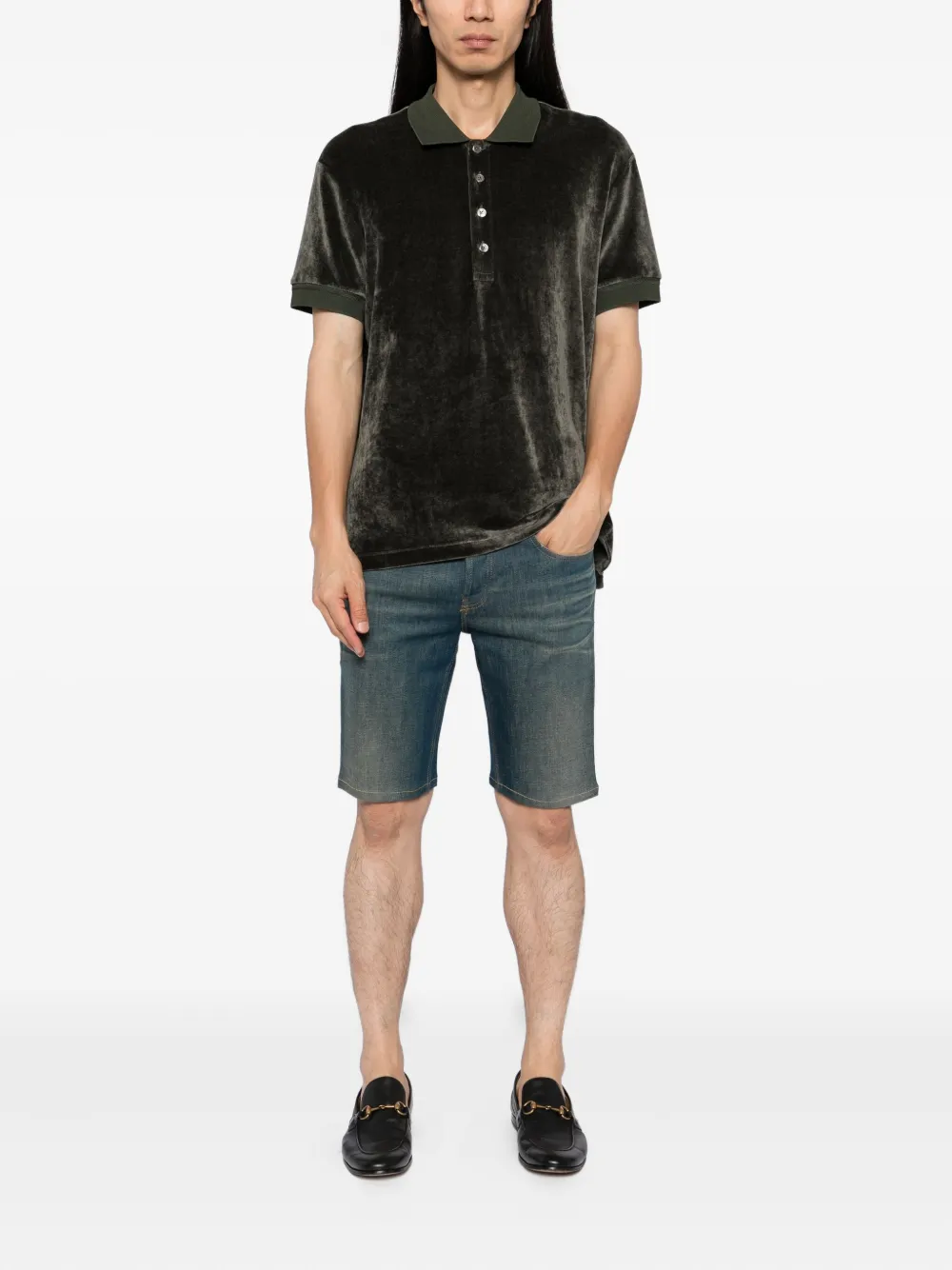 Gucci Denim shorts Blauw