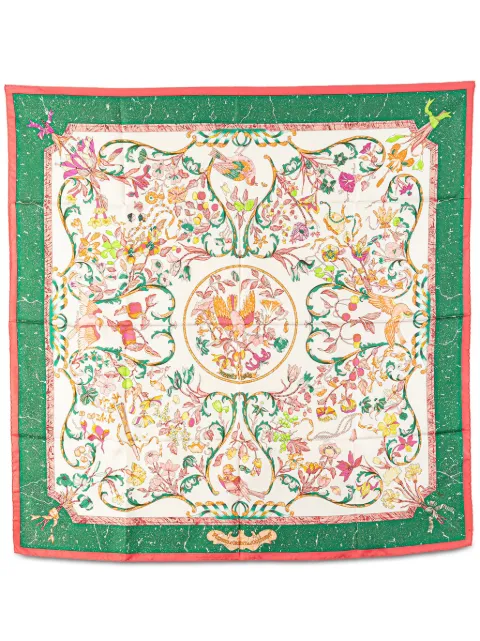 Hermès Pre-Owned mascada Pierres D Orient Et D Occident en seda del siglo XX