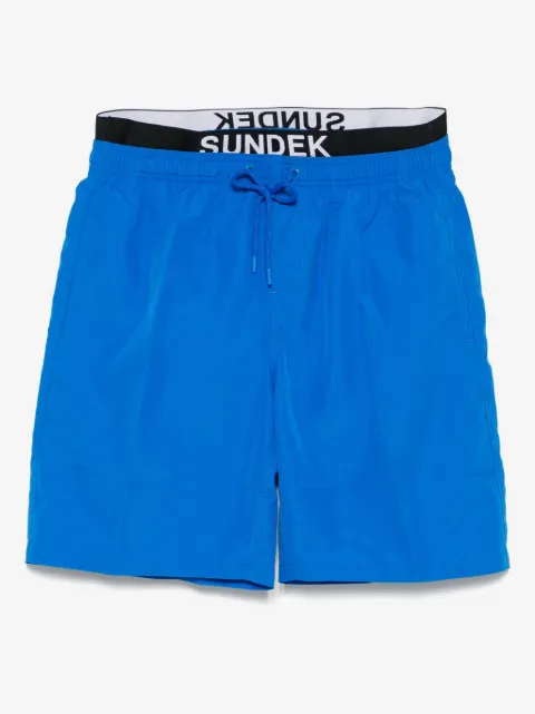 Sundek shorts de playa con logo en la pretina