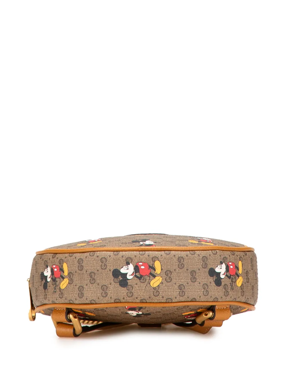Pre-owned Gucci 2016-2024 Disney Micro Gg Supreme Round Mickey Mouse Backpack In Brown
