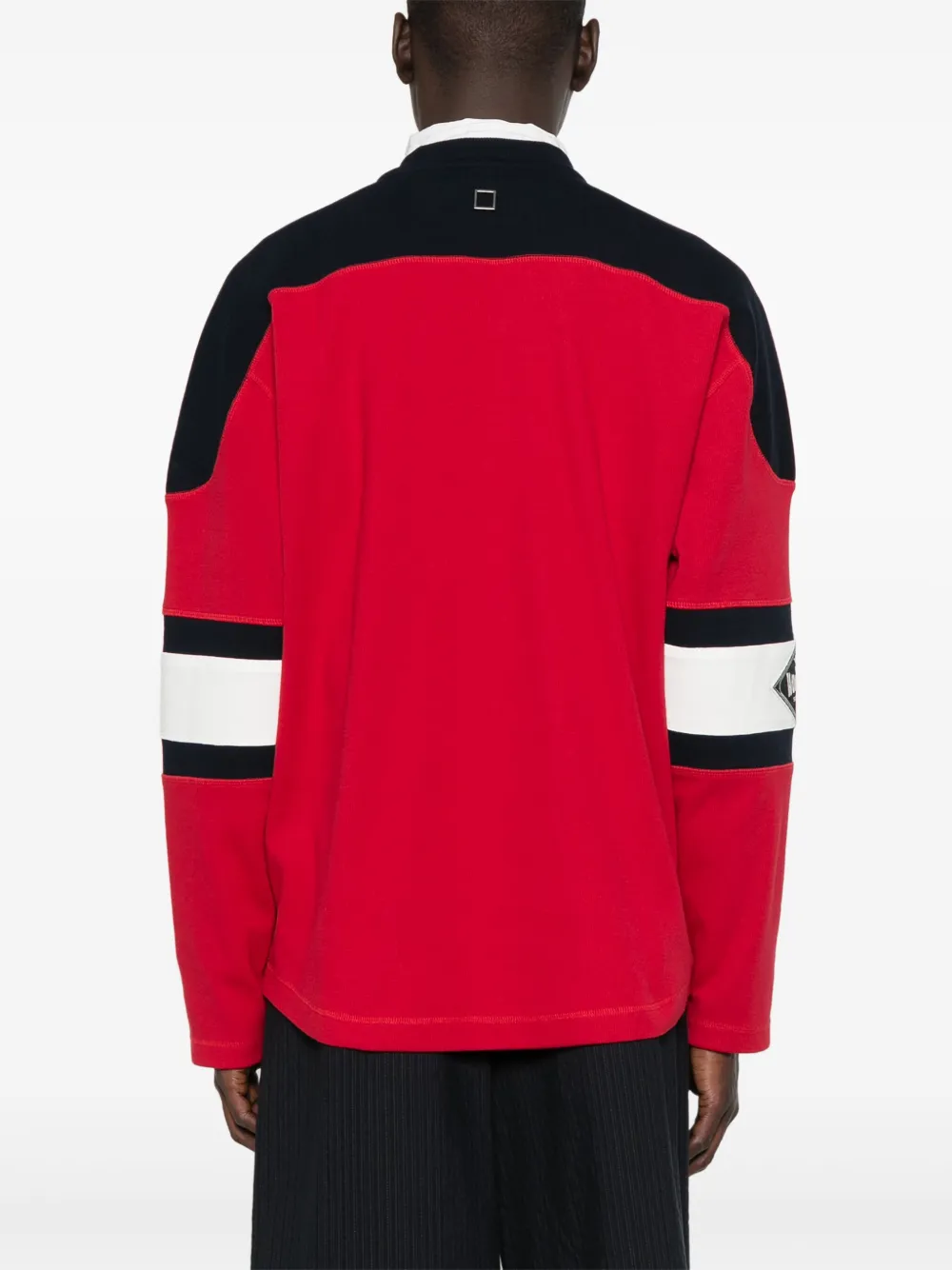 Wooyoungmi Rugbyshirt met lange mouwen Rood