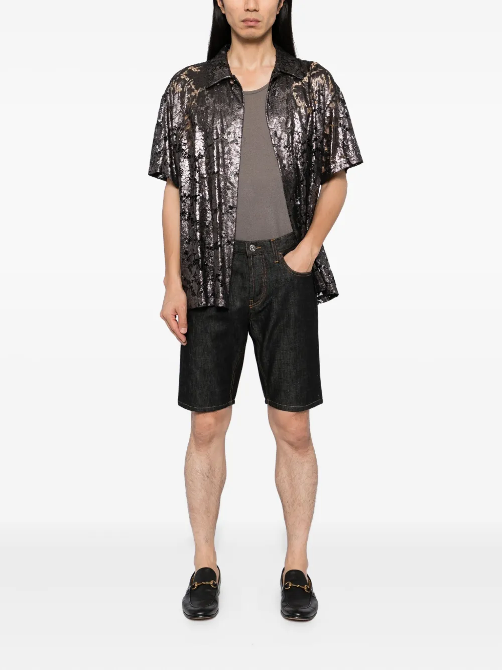 Gucci Denim shorts Zwart