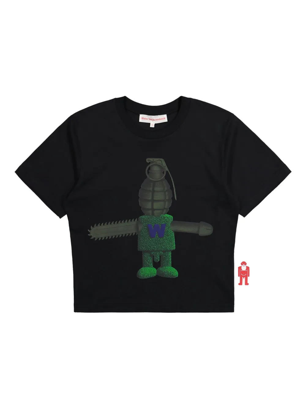 Walter Van Beirendonck playera Terror Toy 1 Micro | negro | Image 1