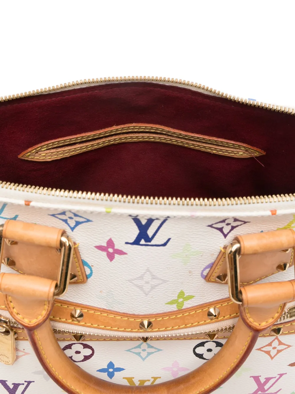 Pre-owned Louis Vuitton X Takashi Murakami Alma Tote Bag In White