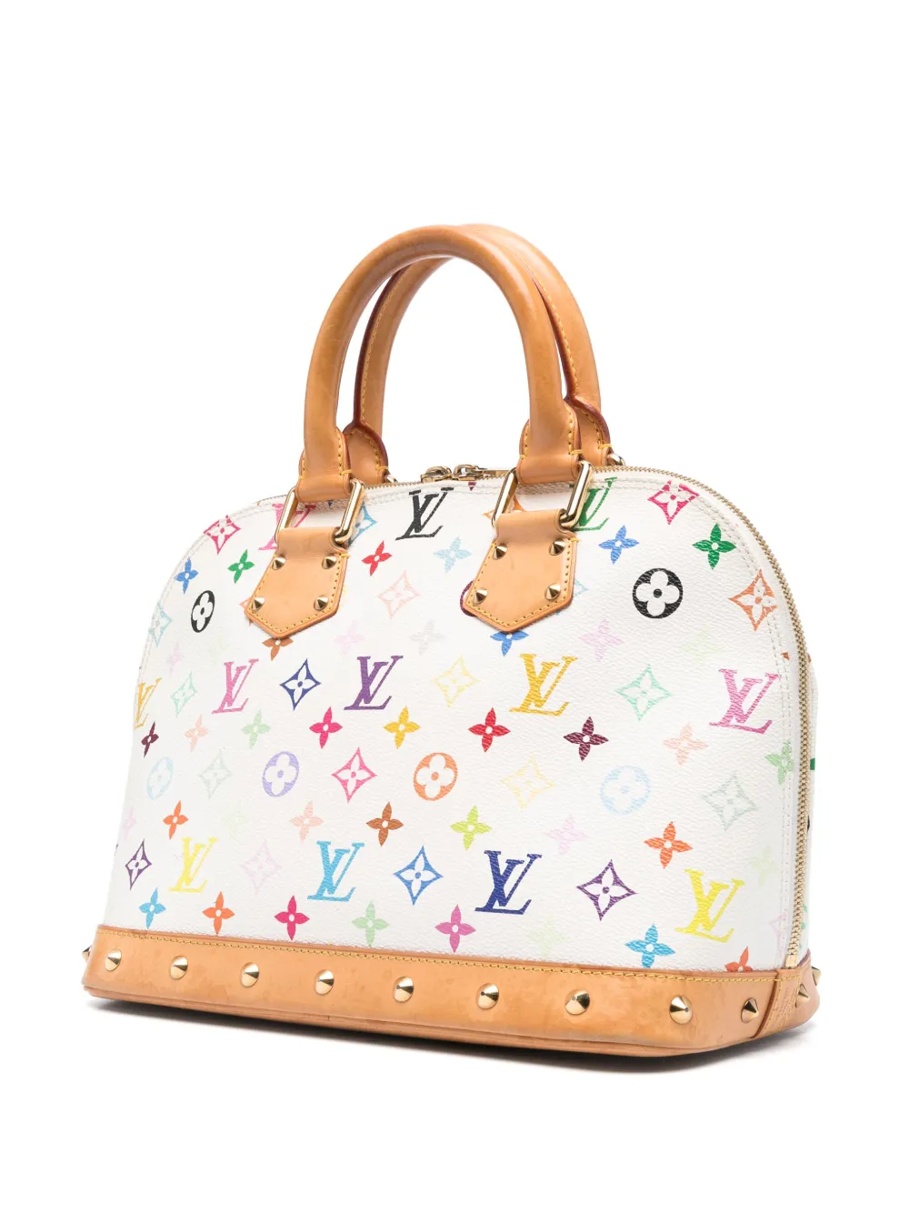 Pre-owned Louis Vuitton X Takashi Murakami Alma Tote Bag In White