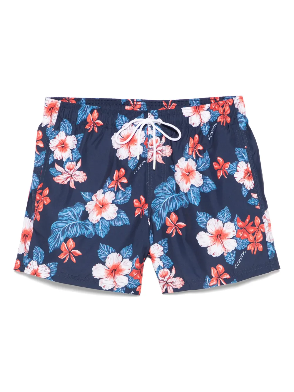 Sundek short de bain à fleurs | bleu | Image 1