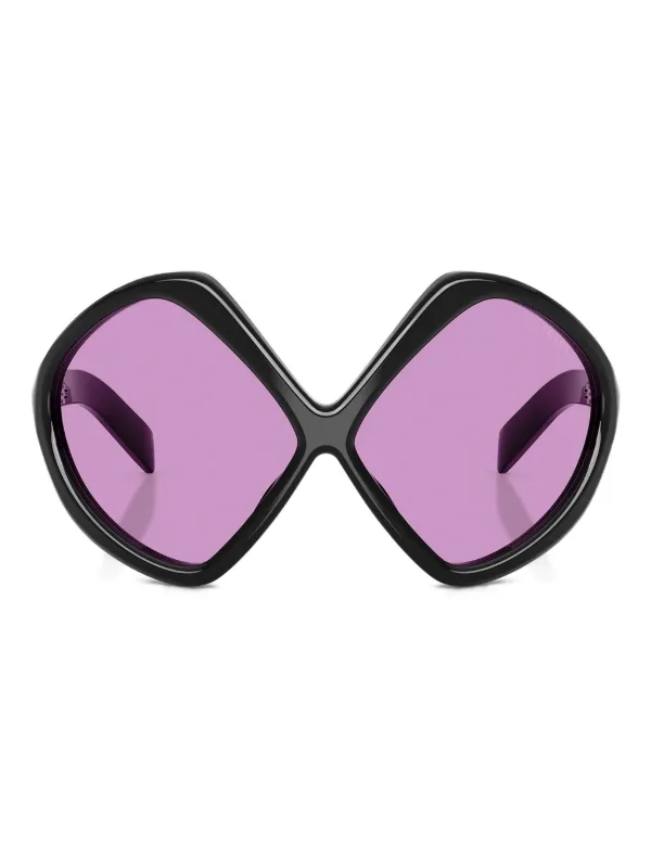 PRADA オーバーサイズサングラス ブラック Prada Eyewear オーバーサイズ サングラス | ブラック | FARFETCH JP