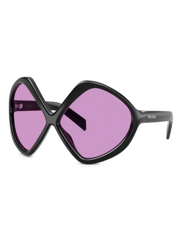 PRADA オーバーサイズサングラス ブラック Prada Eyewear オーバーサイズ サングラス | ブラック | FARFETCH JP