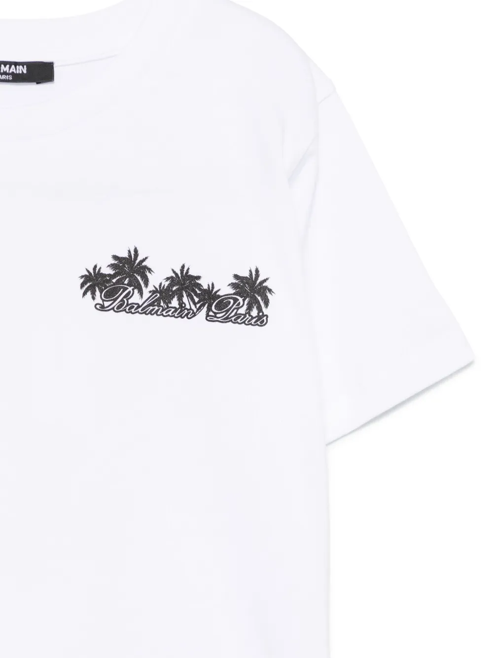 BALMAIN LOGO-PRINT T-SHIRT