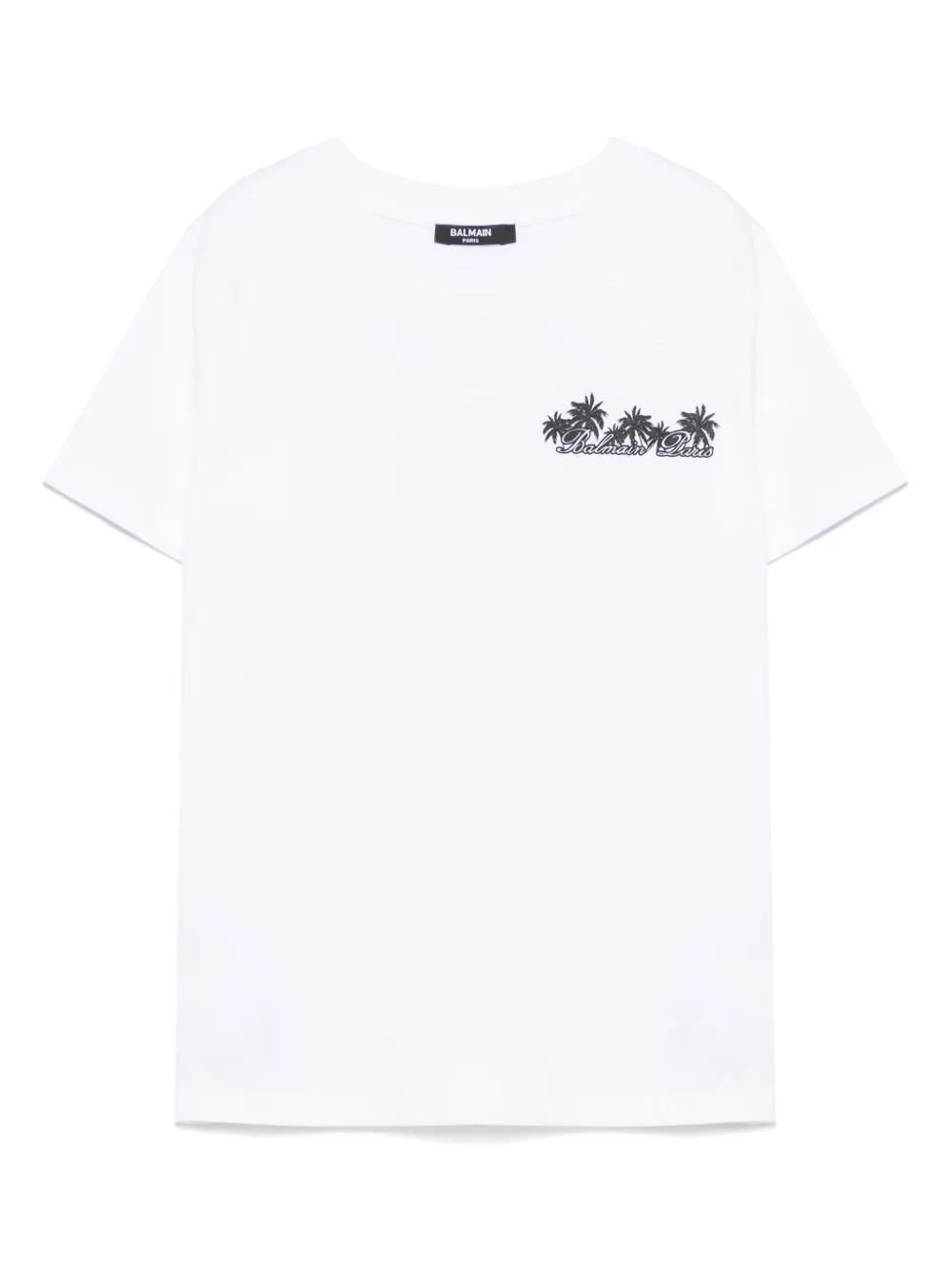 Balmain Kids T-shirt met logoprint Wit