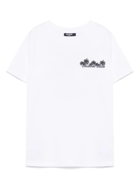 Balmain Kids logo印花T恤