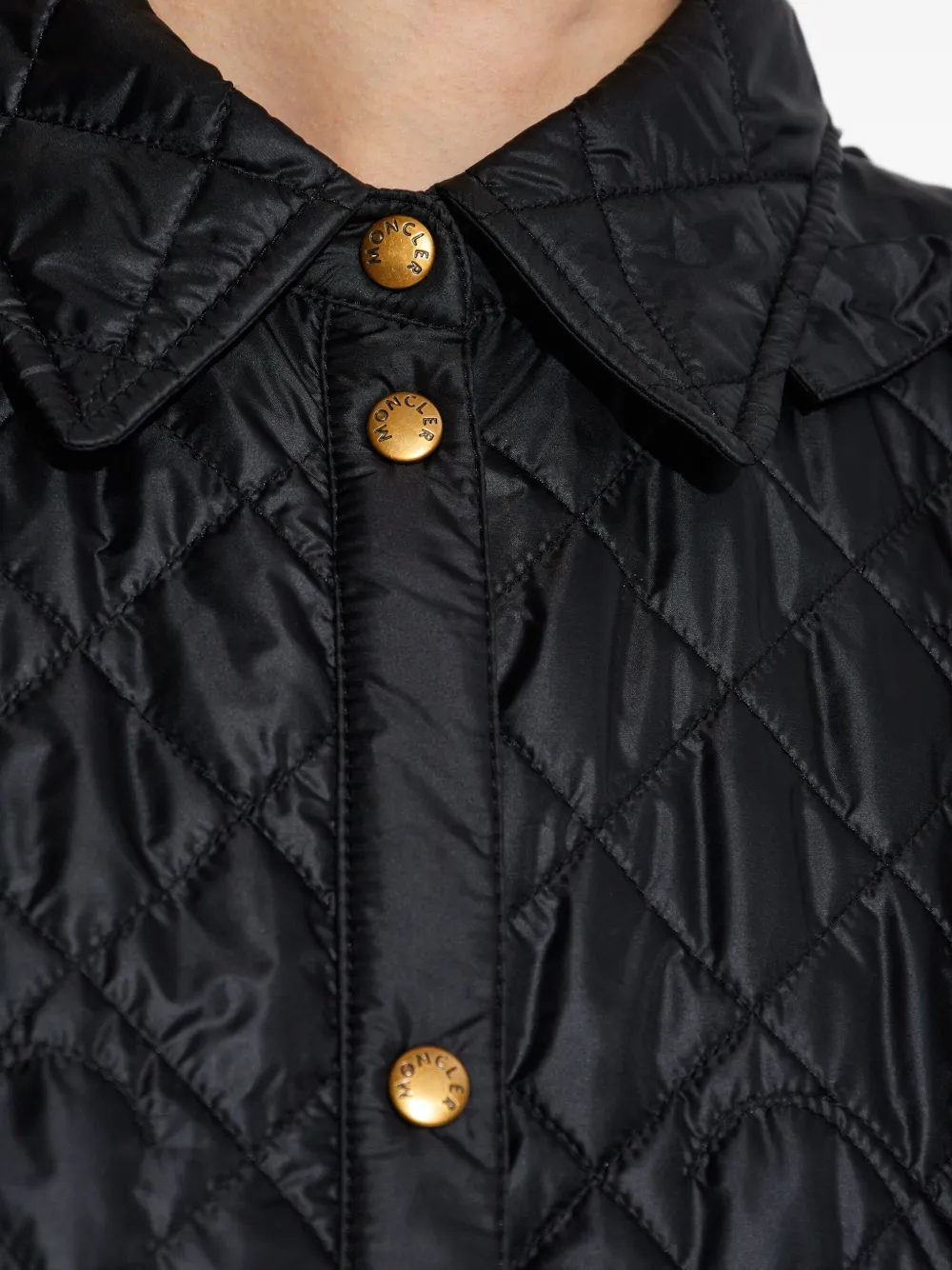 Moncler Gevoerd jack met capuchon Zwart