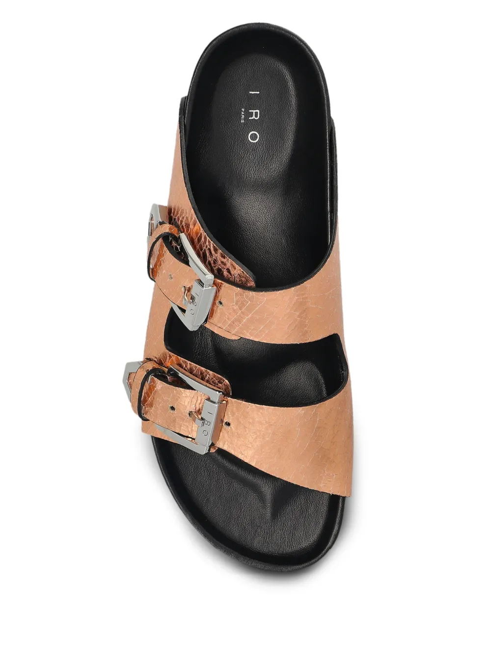 IRO Leren slippers Roze