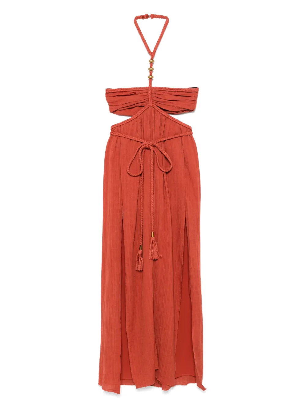 ISABEL MARANT Justine maxi-dress Oranje