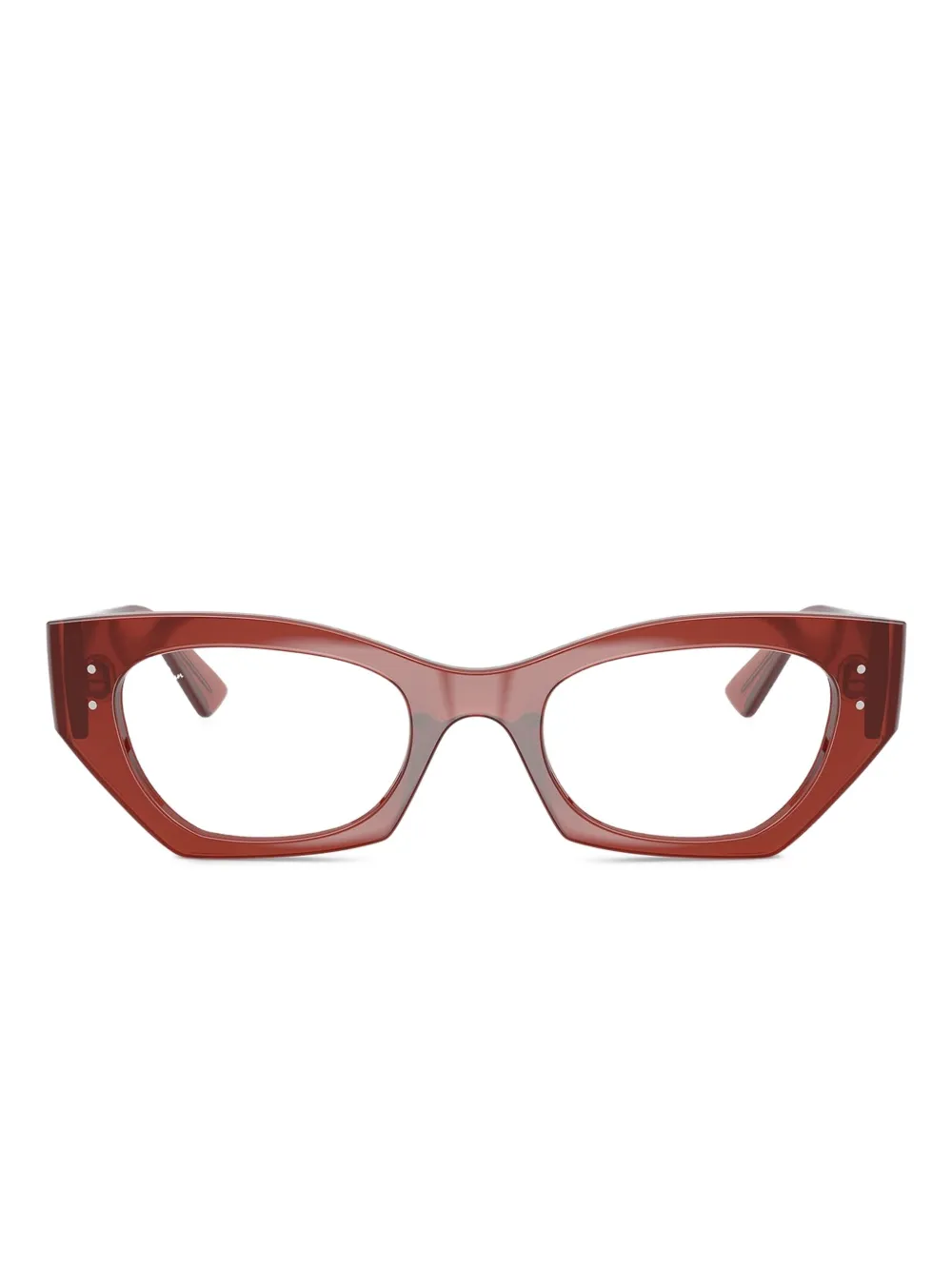 Ray-Ban Occhiali geometrici Zena Optics - Marrone