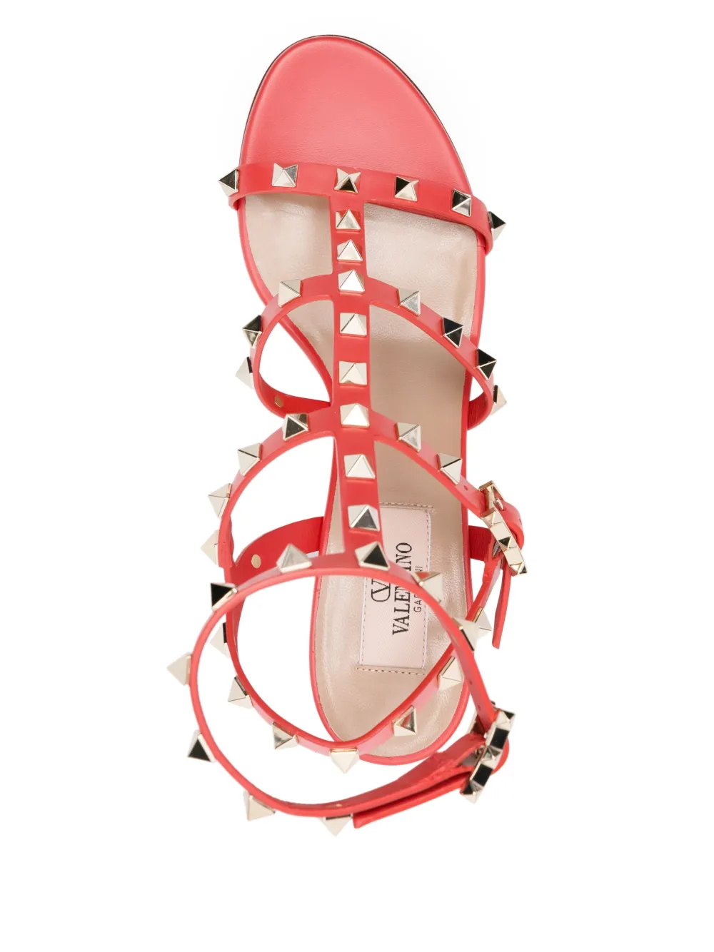 Valentino Garavani 60 mm Rockstud verfraaide sandalen Rood