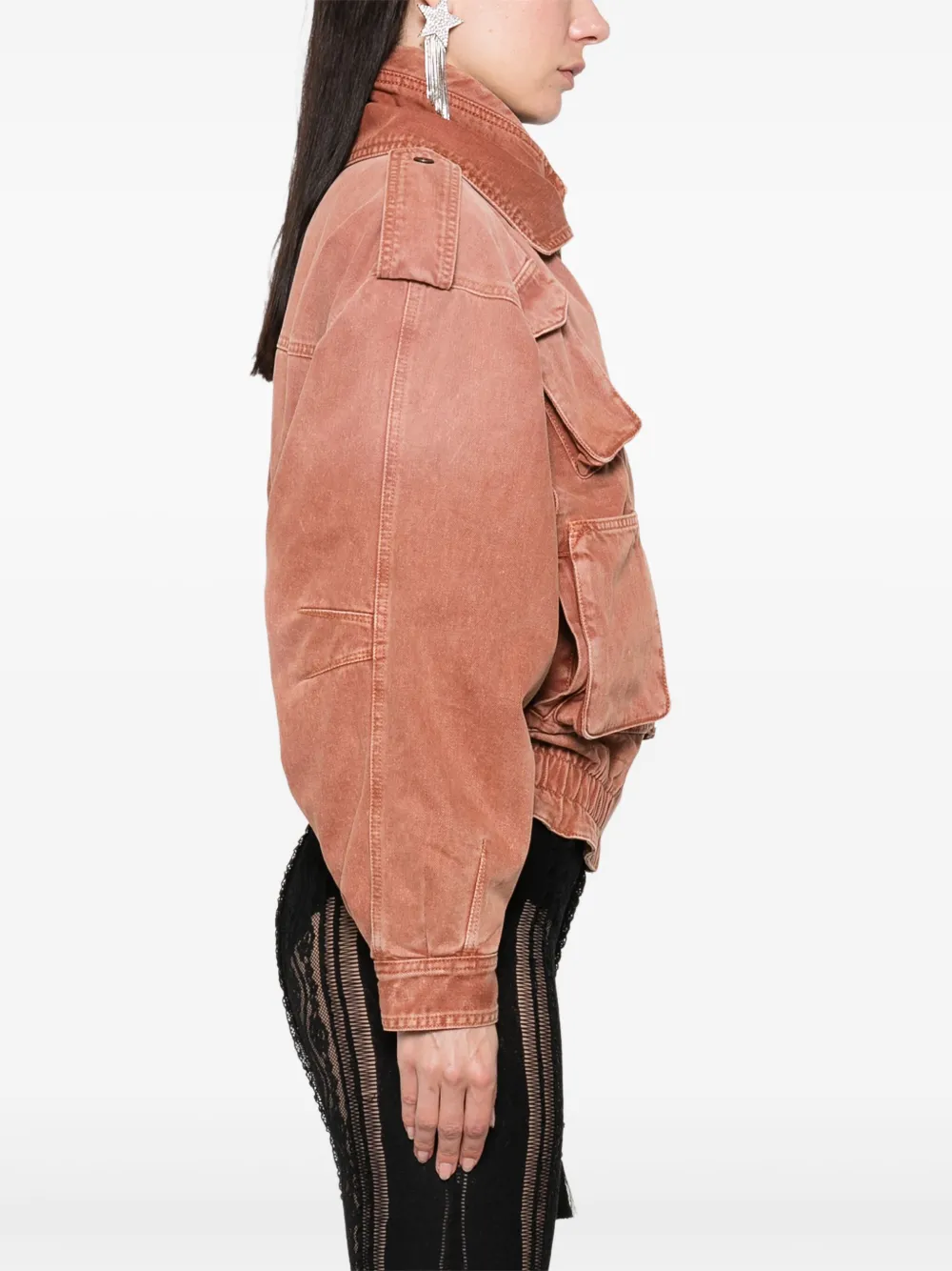 ISABEL MARANT Aneli bikerjack Bruin