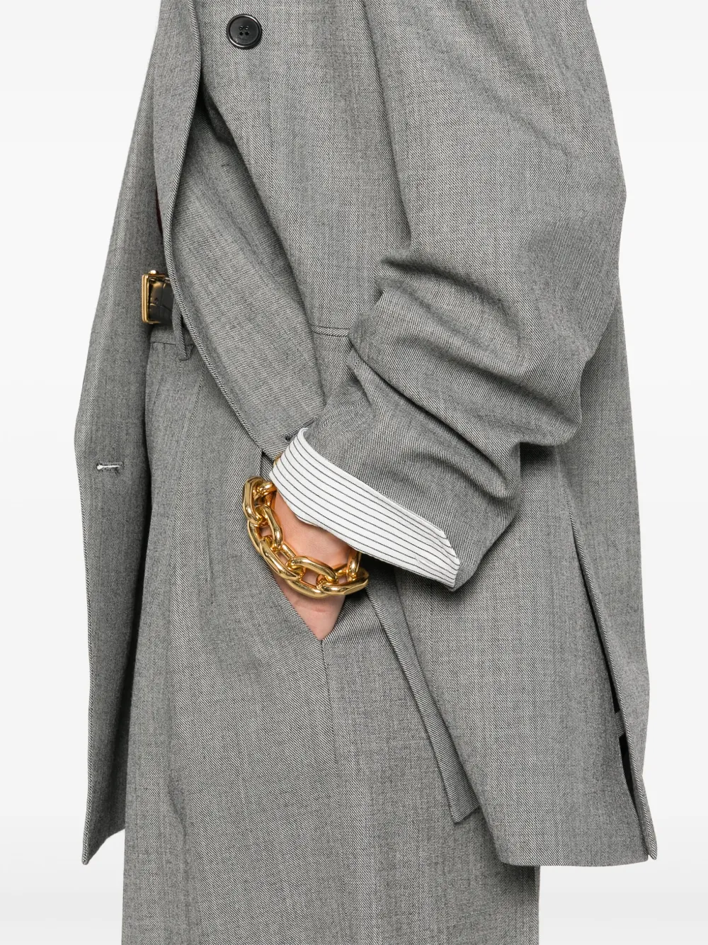 Saint Laurent Wollen blazer Grijs