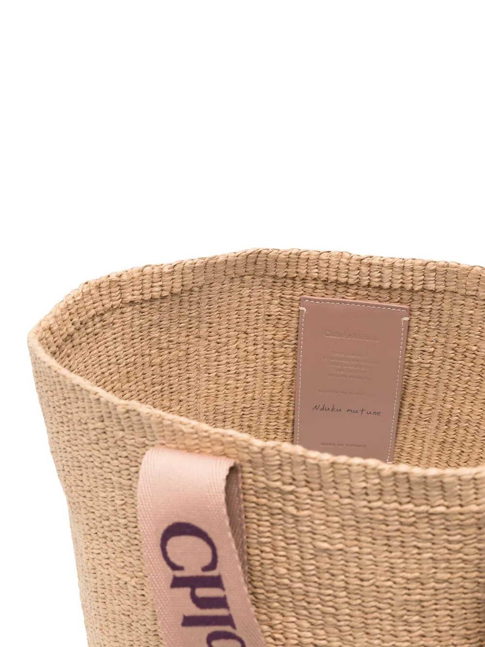 Chloé Basket grote shopper Beige