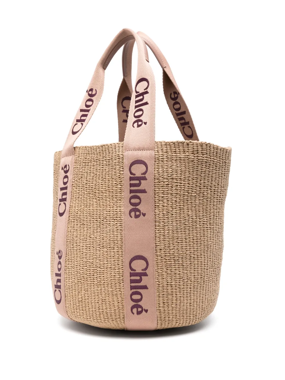 Chloé Basket grote shopper Beige