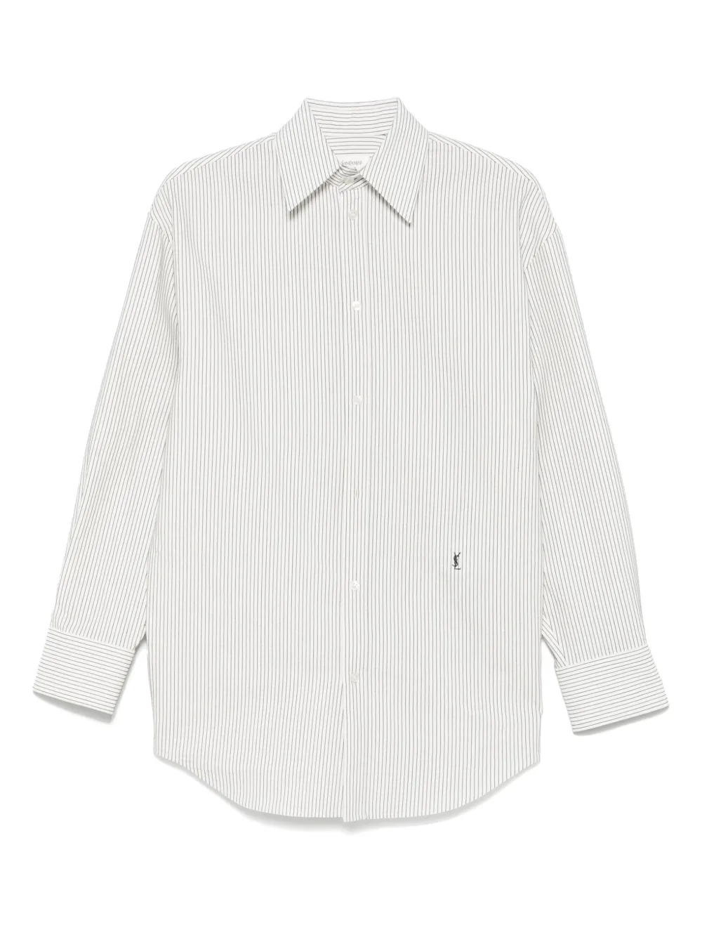 Saint Laurent camisa con rayas estampadas | blanco | Image 1