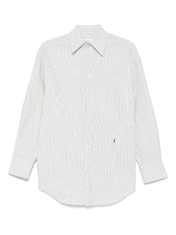 Saint Laurent ストライプ シャツ | ホワイト | FARFETCH JP