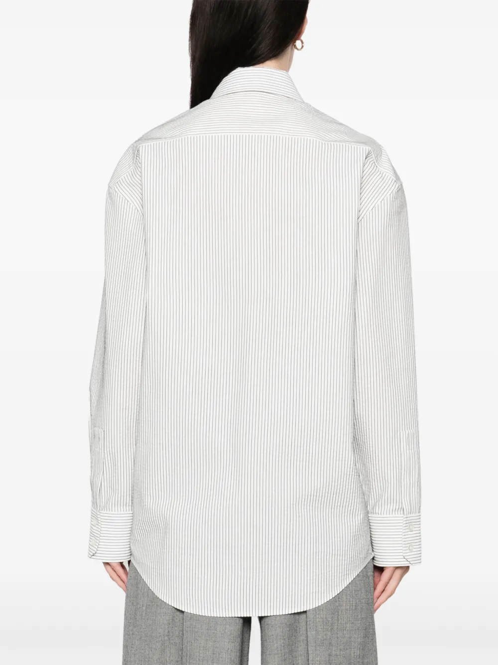 Saint Laurent Gestreept blouse Wit