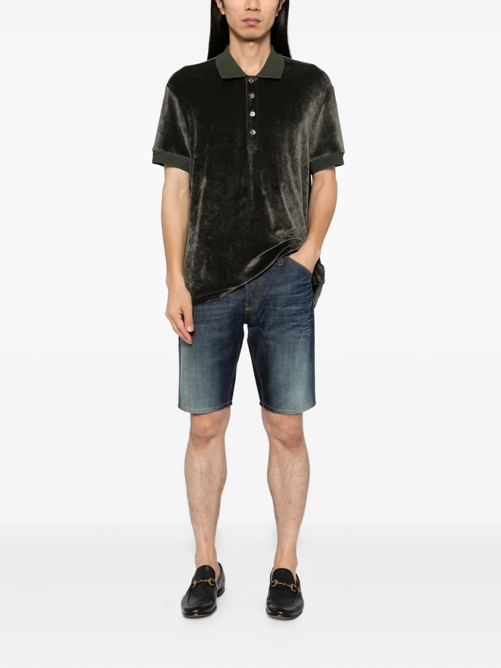 Gucci Denim shorts Blauw
