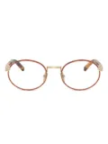 Prada Eyewear round-frame glasses - Brown