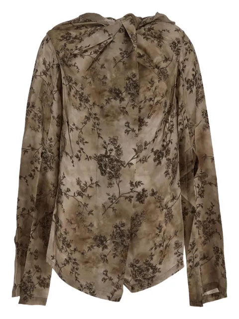 Uma Wang camisa con estampado floral