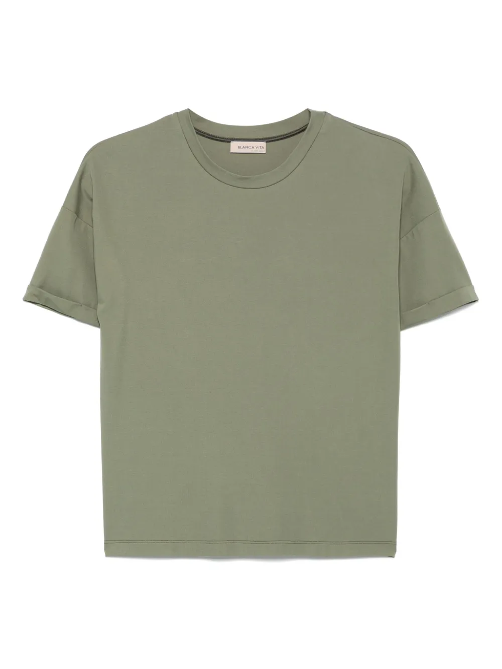 Blanca Vita T-shirt met ronde hals Groen