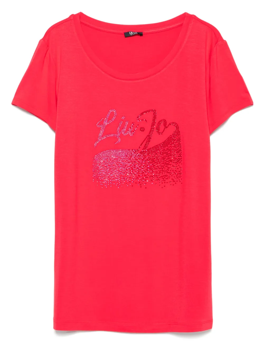 LIU JO playera con logo de strass | rojo | Image 1