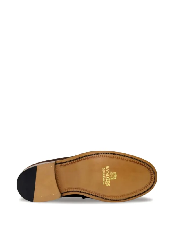 Sanders スエード ペニーローファー | ブラウン | FARFETCH JP