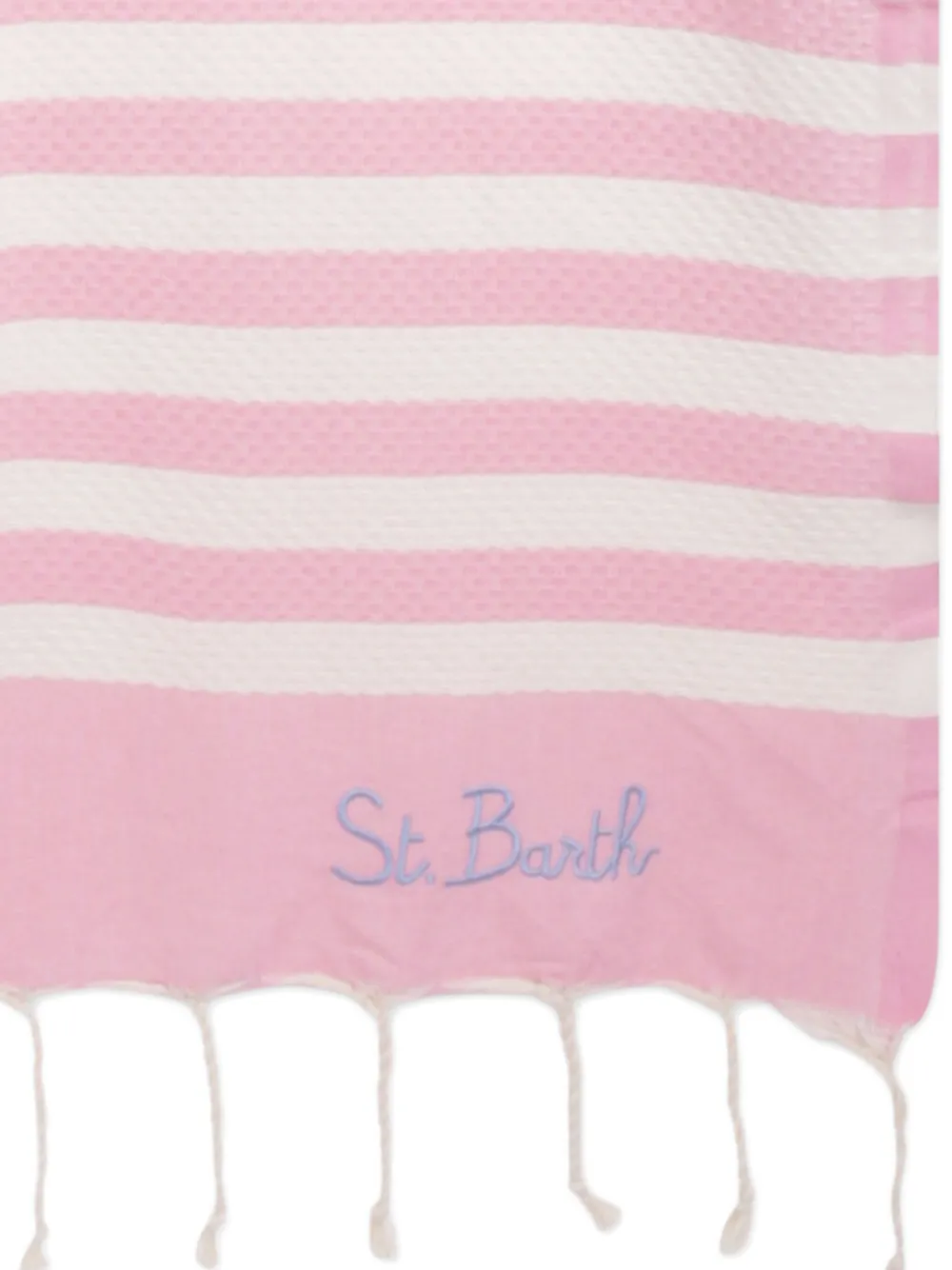 MC2 Saint Barth Kids Gestreept strandlaken Roze