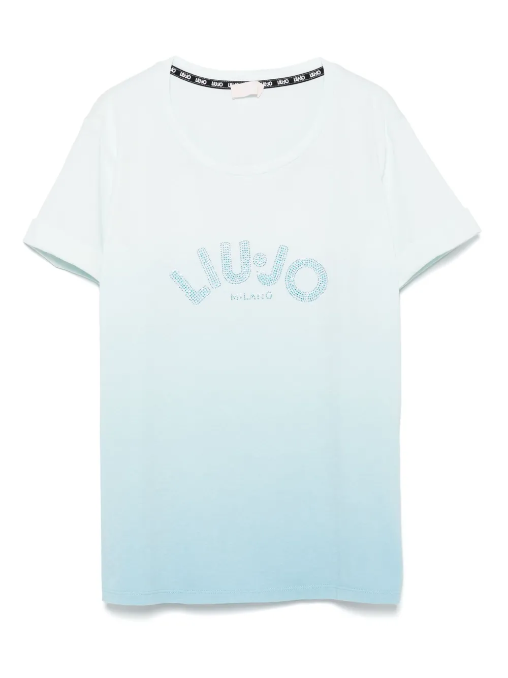 LIU JO playera con logo y detalles de cristal | azul | Image 1