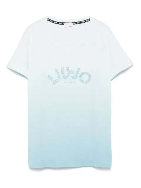 LIU JO crystal-logo T-shirt